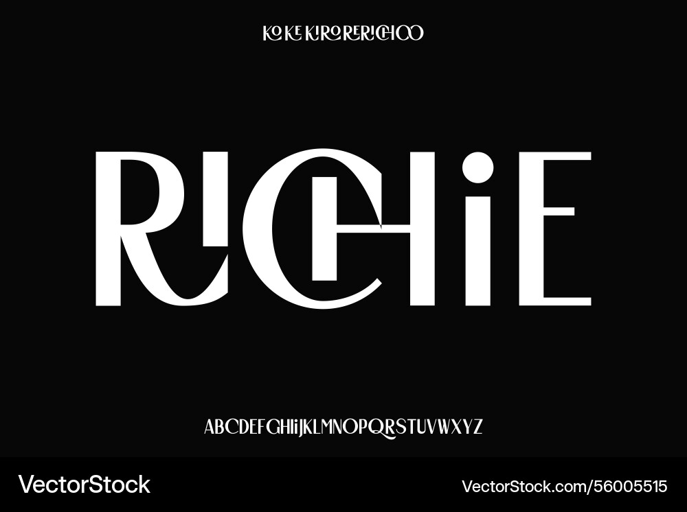 Display alphabet font design suitable Display alphabet font design suitable vector image