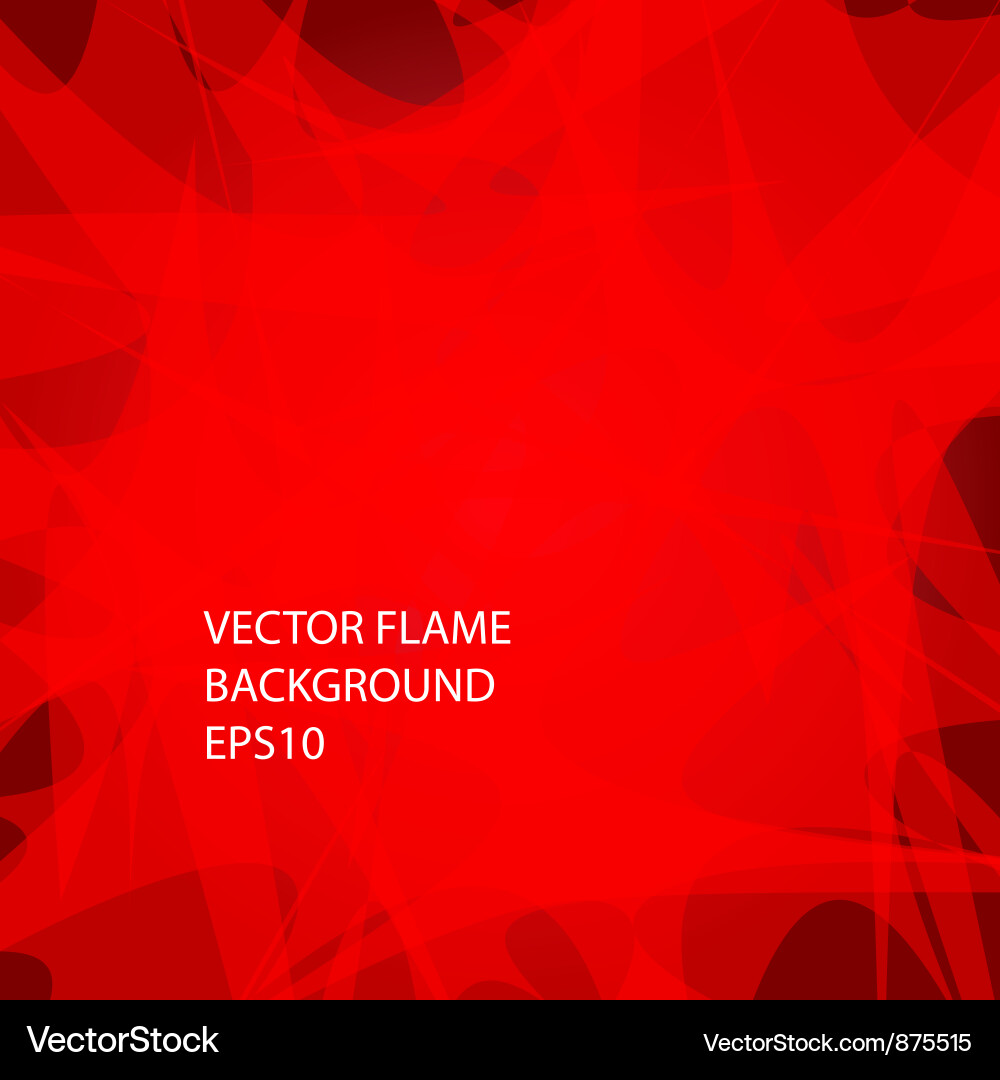 Dynamic Red Flame Background Vector Image