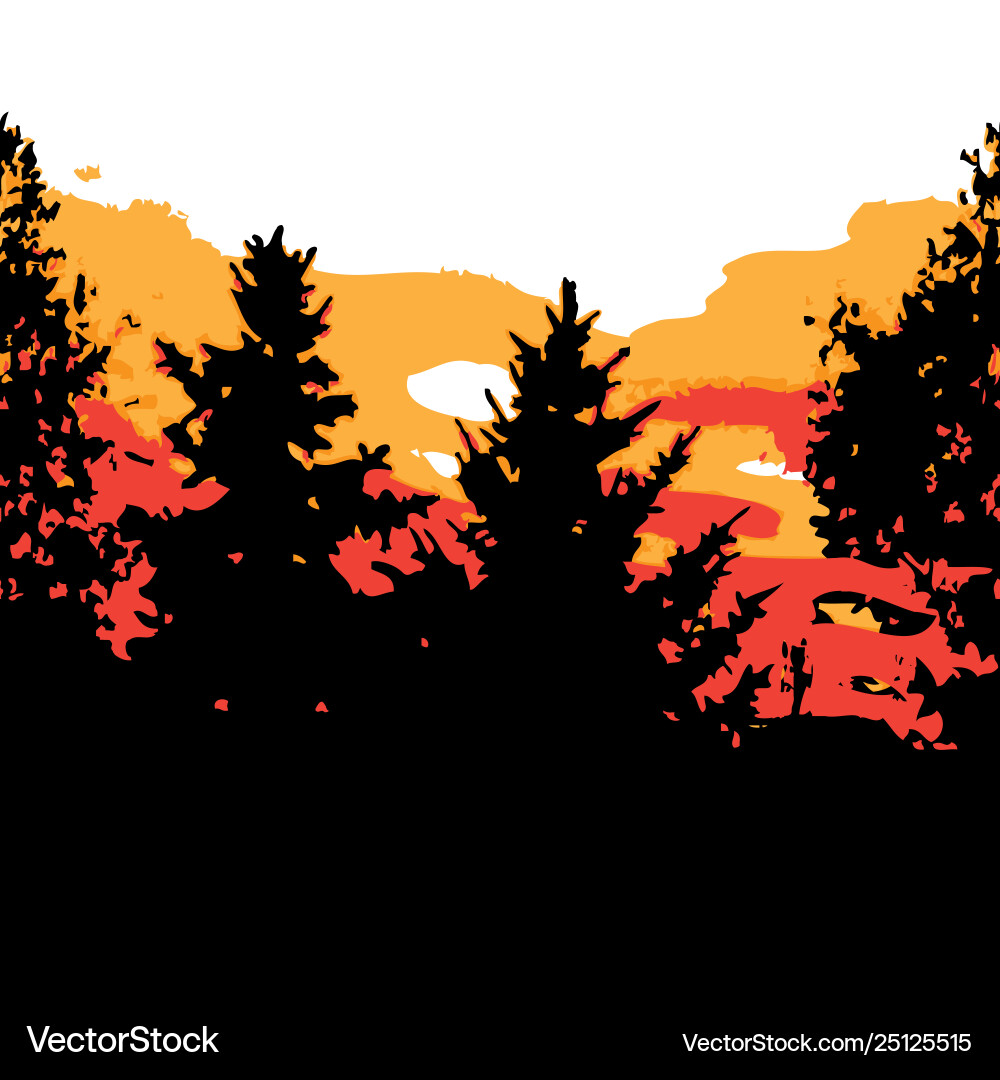 Fir trees seamless pattern Vector Image