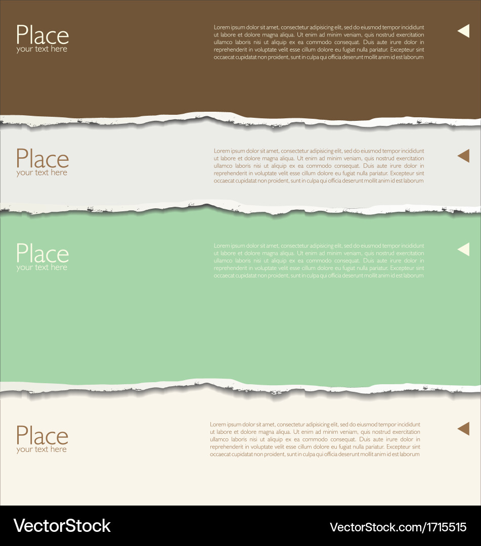 Torn Paper Background - Text Overlay Vector Image