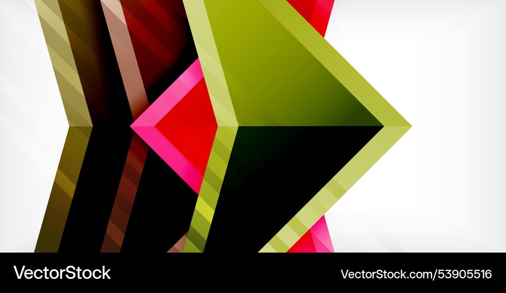 Abstract background color triangles and arrows Abstract background color triangles and arrows Vector Image