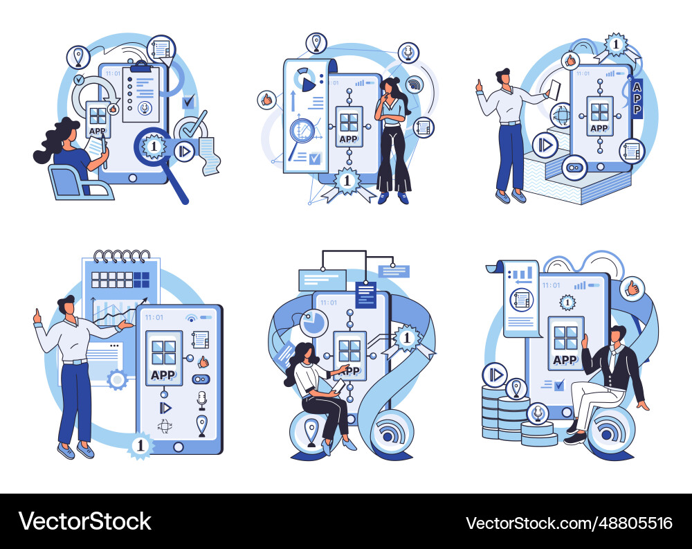 Application testing metaphor Application testing metaphor Vector Image