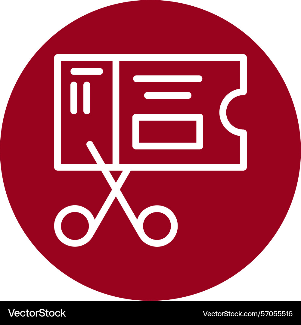 Discount code line circle style icon design Vector Image