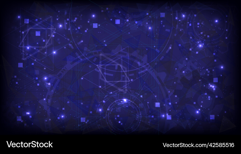 Futuristic sci-fi of hud element abstract hi-tech Vector Image