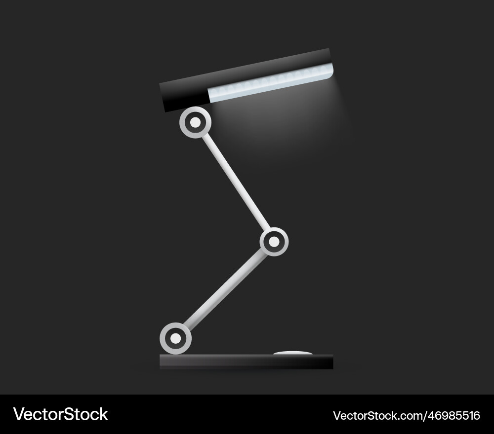 Realistic table or desk lamp image Realistic table or desk lamp image vector image