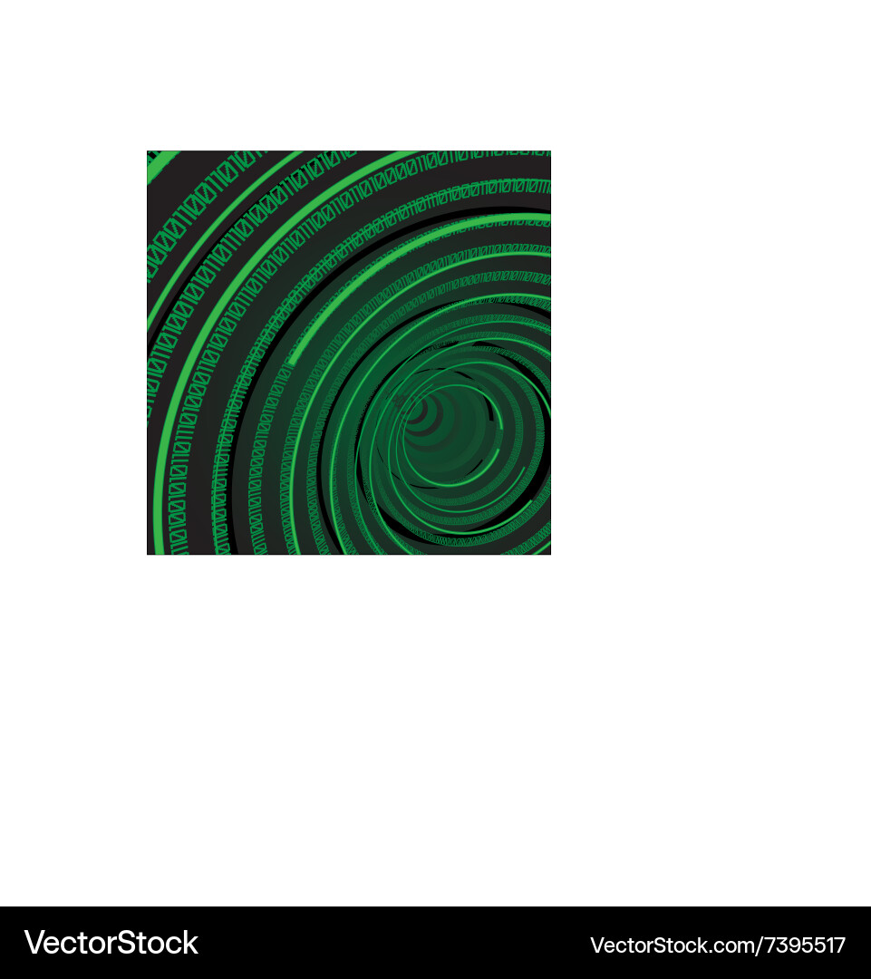 Abstract Binary Circle Background vector image
