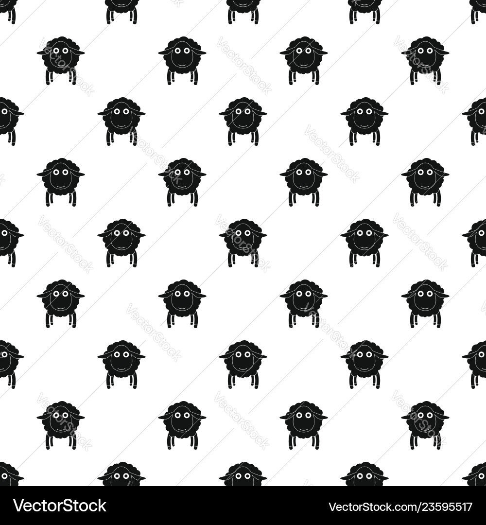 Face of sheep pattern seamless Face of sheep pattern seamless vector image