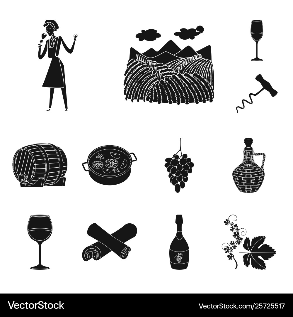Isolated object nature and product sign set Vector Image