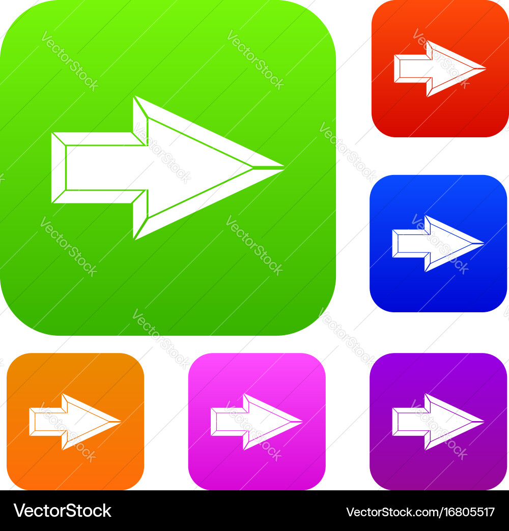 Pointer set collection vector image