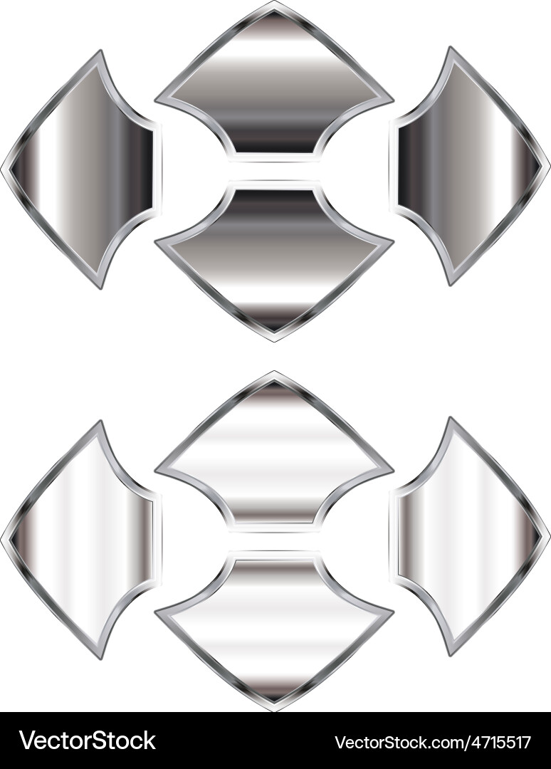 Silver arrows resize Vector Image