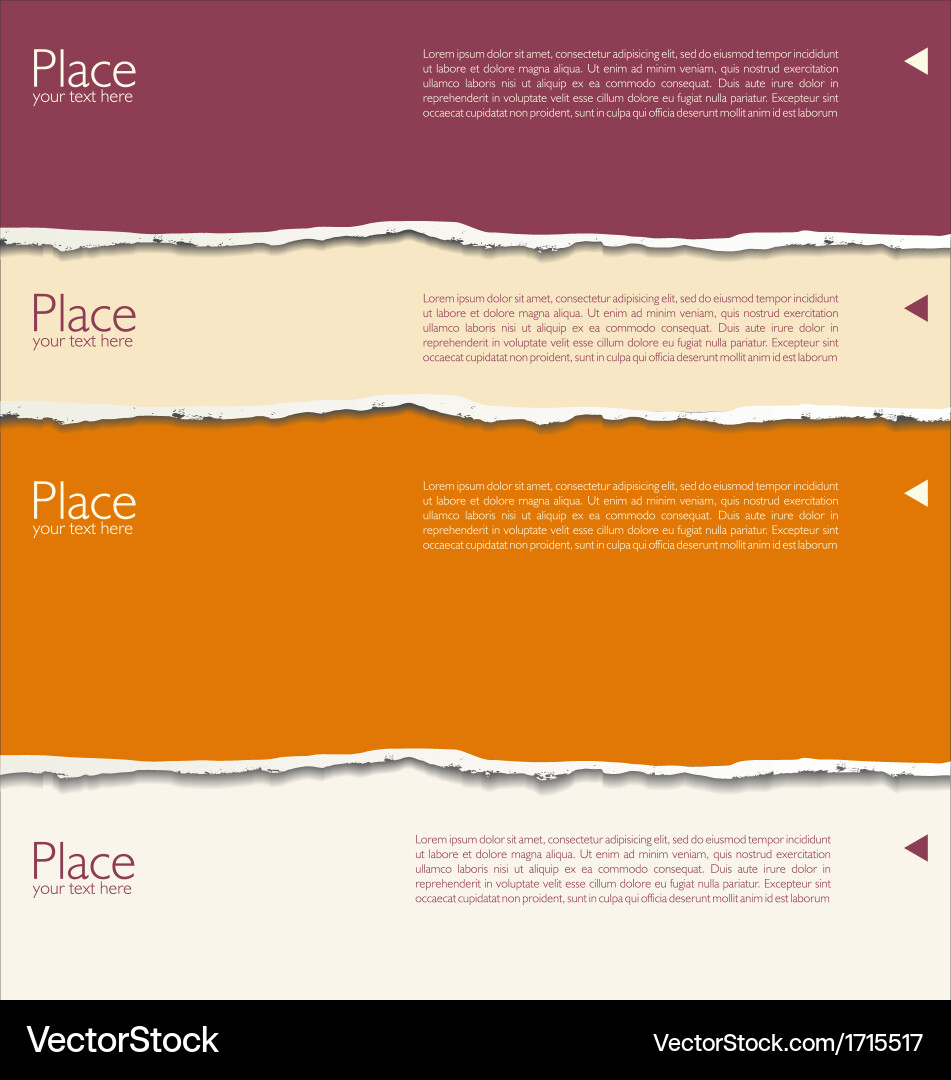 Torn paper background with space for text Vector Image