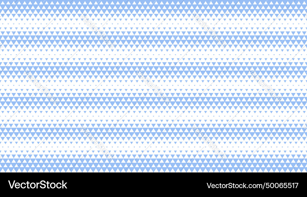 Triangle halftone geometric pattern horizontal Triangle halftone geometric pattern horizontal vector image