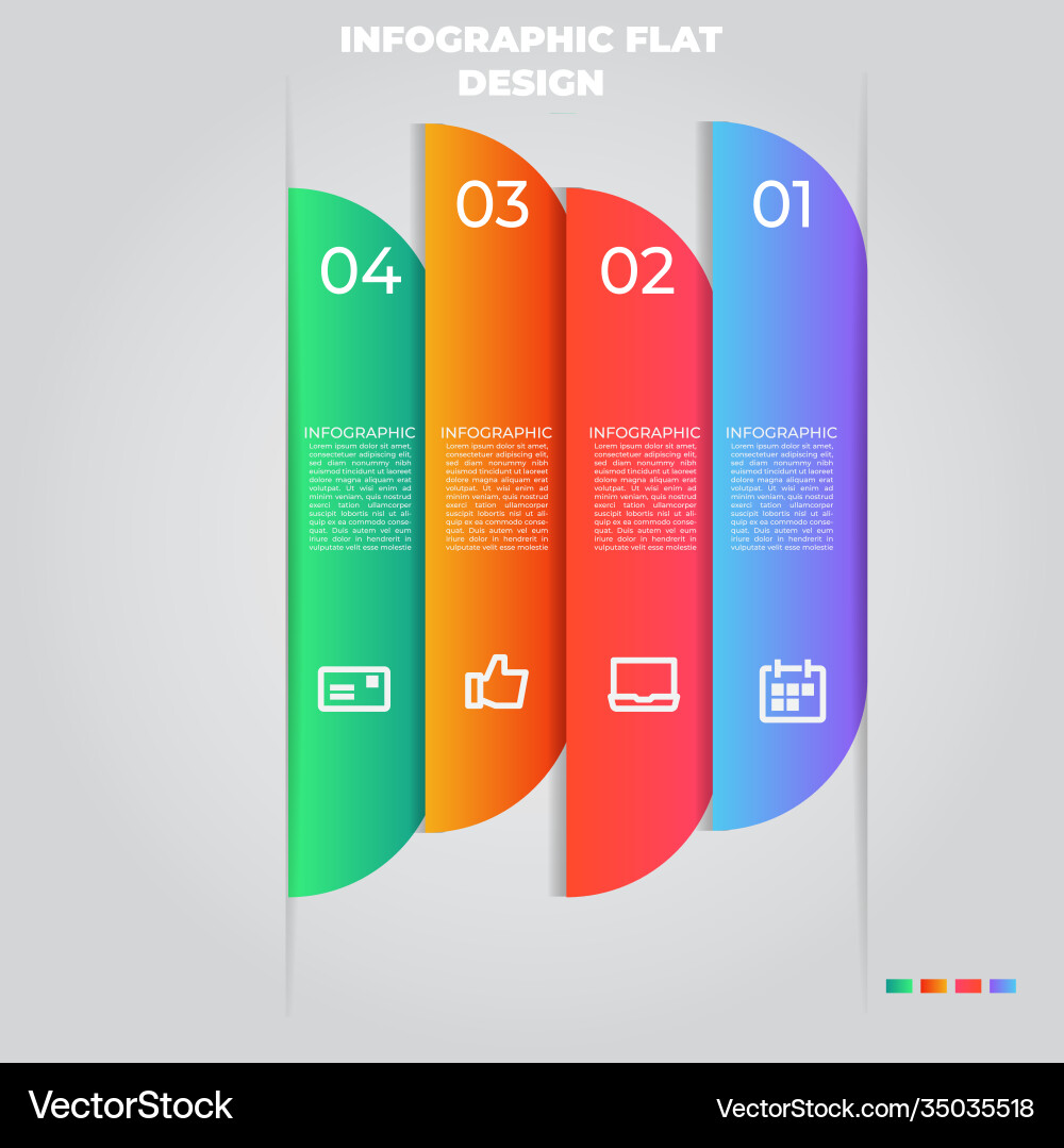 Business data visualization process chart Vector Image