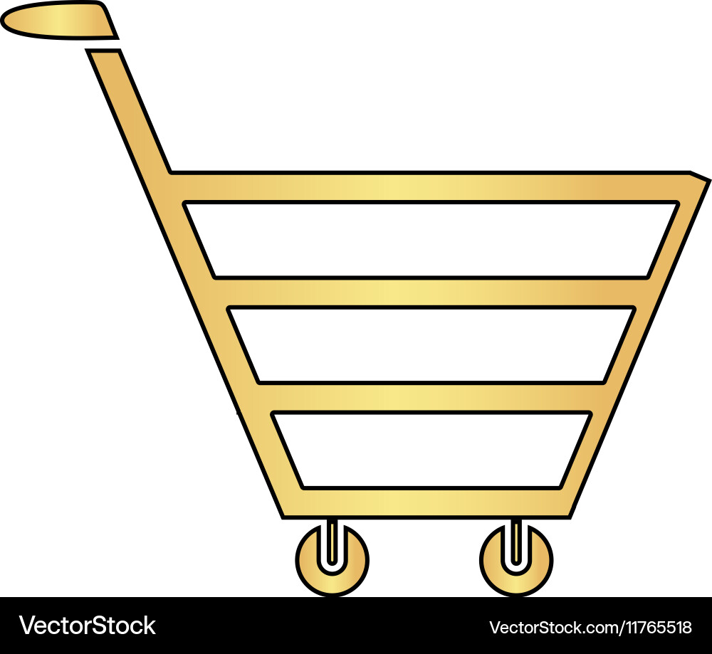 Cart computer symbol Vector Image