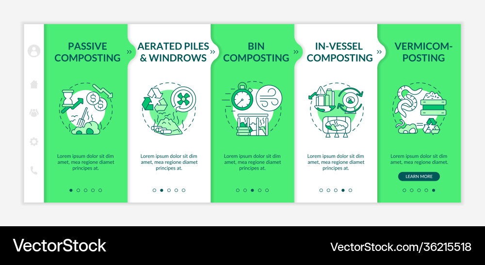 Decomposition methods onboarding template Decomposition methods onboarding template Vector Image