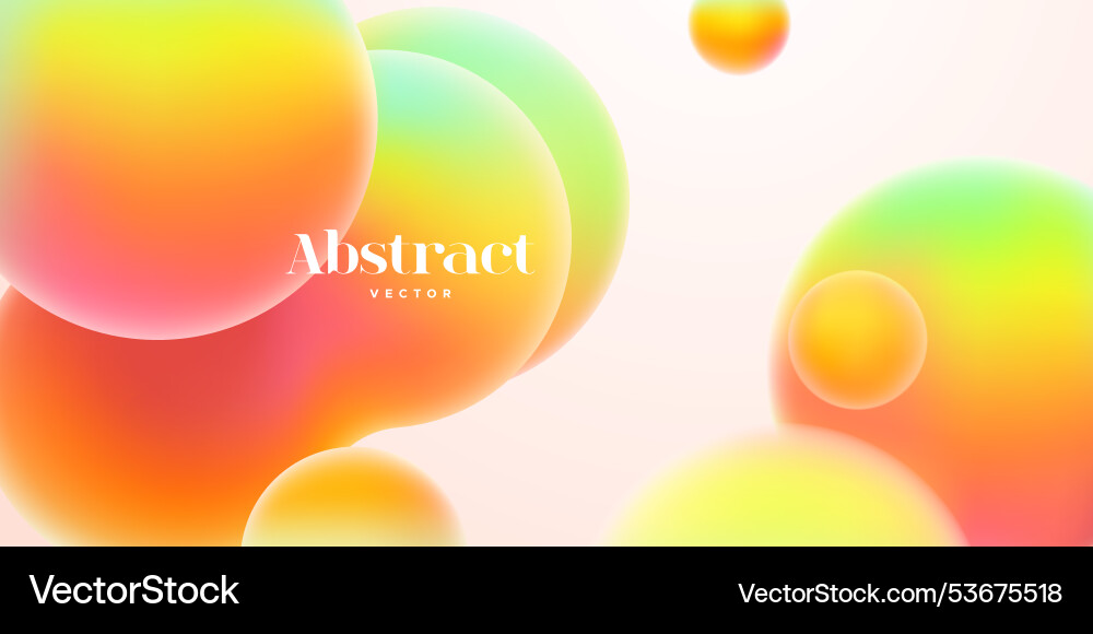 Gradient background with colorful metaball shapes Gradient background with colorful metaball shapes vector image