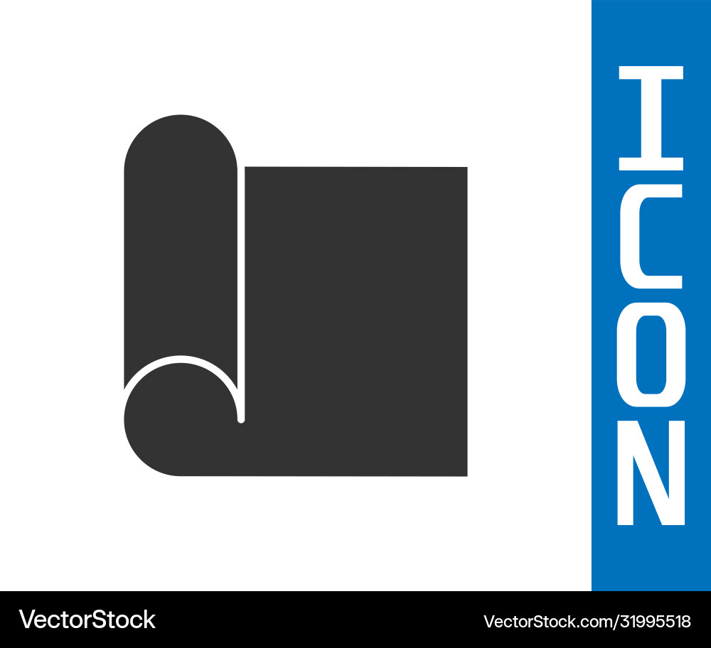 Grey graphing paper for engineering icon isolated Vector Image