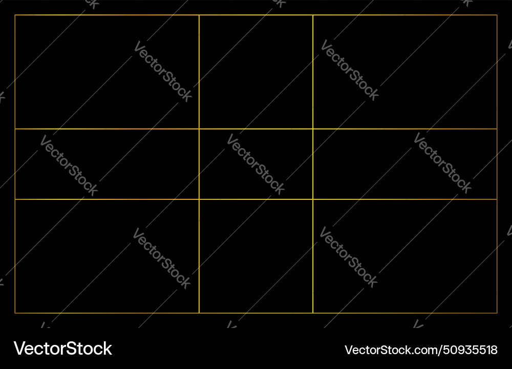 Proportions used in design three partitioning Vector Image