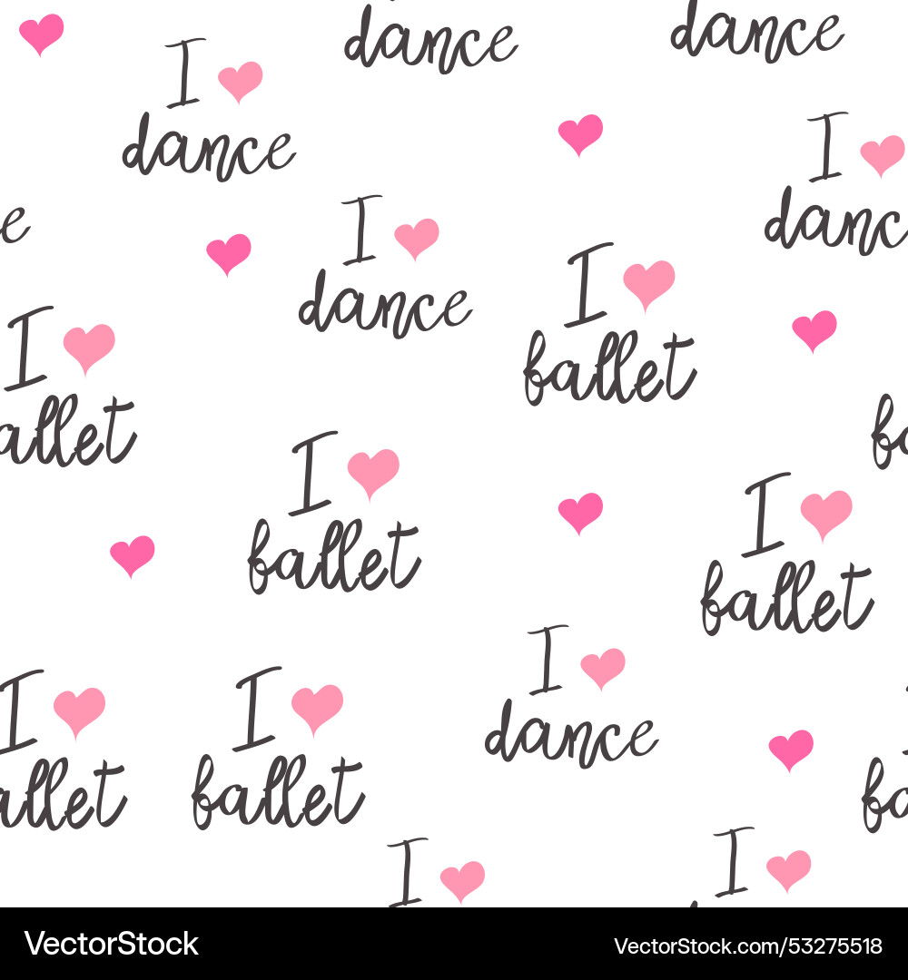 Seamless pattern with ballet pointe shoes Seamless pattern with ballet pointe shoes vector image