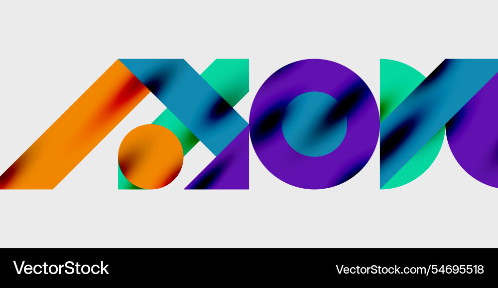 Vibrant abstract background circles with smooth Vector Image