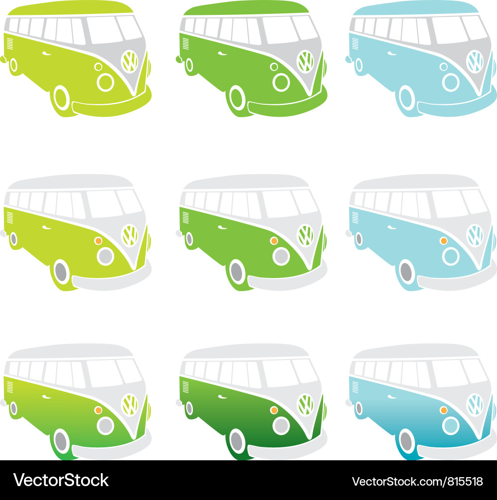 VW Kombi Van vector image