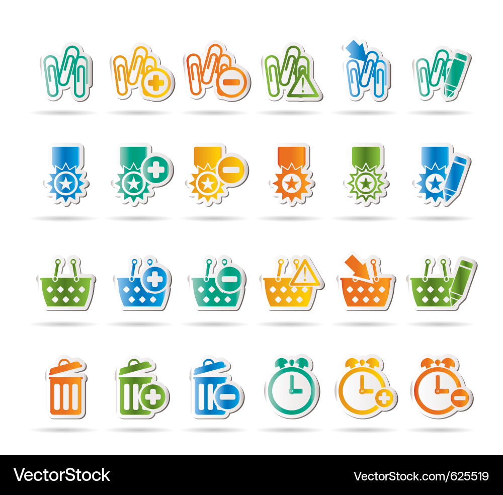 24 businessand website icons Vector Image