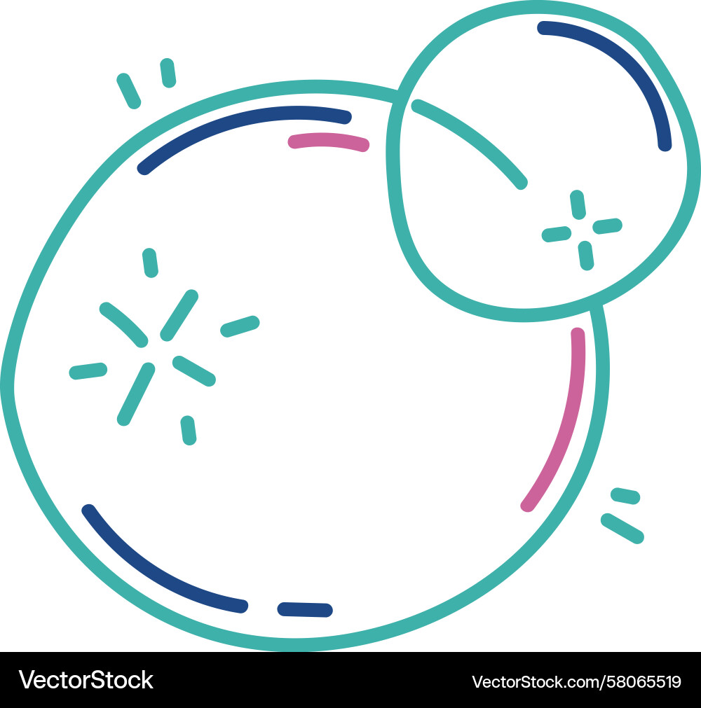 Abstract Circles with Line Patterns Vector Image