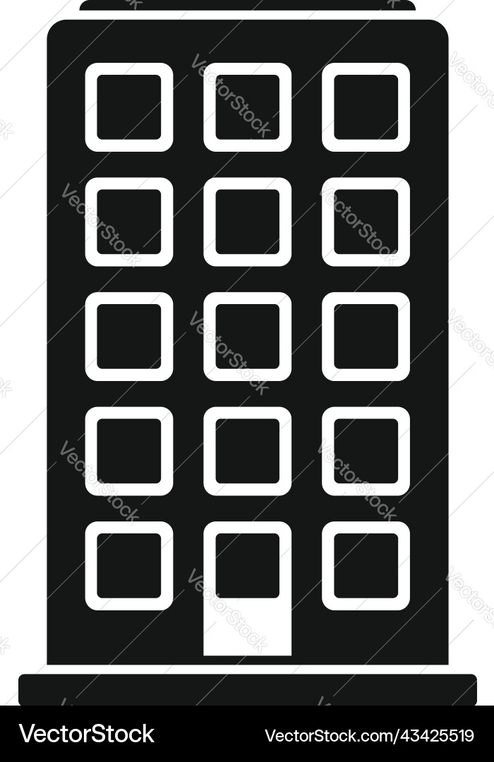 Building agent icon simple service support Building agent icon simple service support vector image
