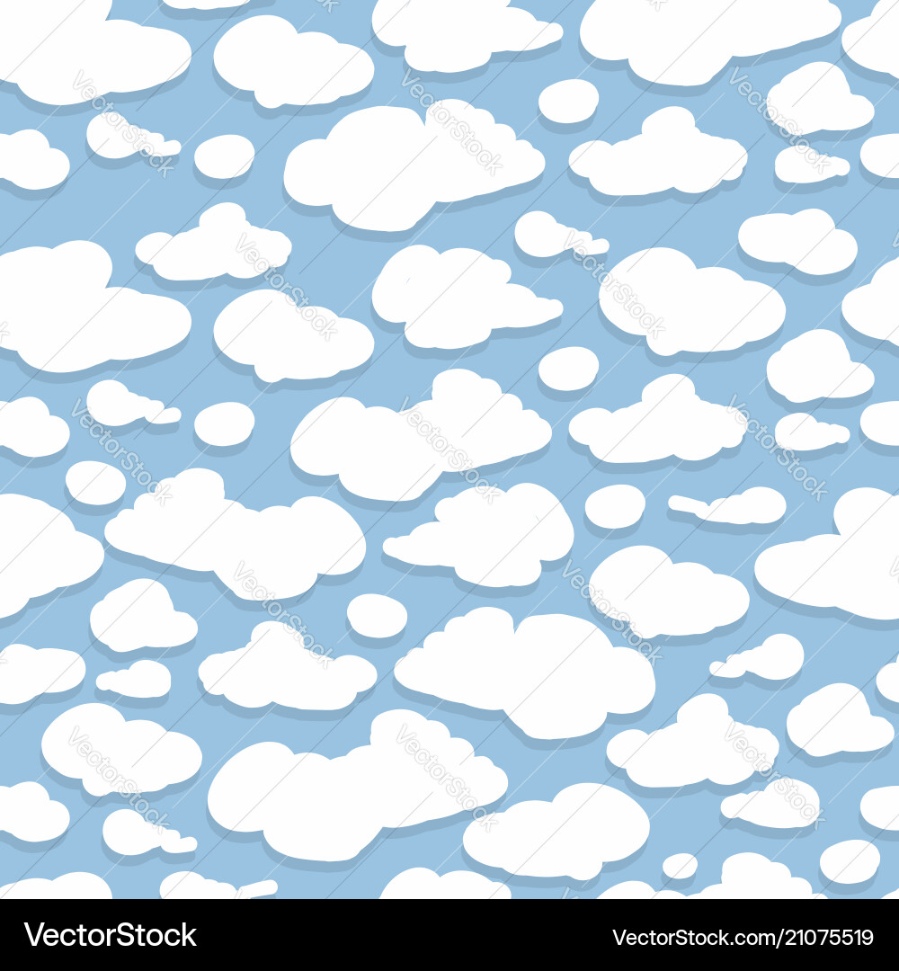 Clouds background seamless pattern for your Clouds background seamless pattern for your Vector Image
