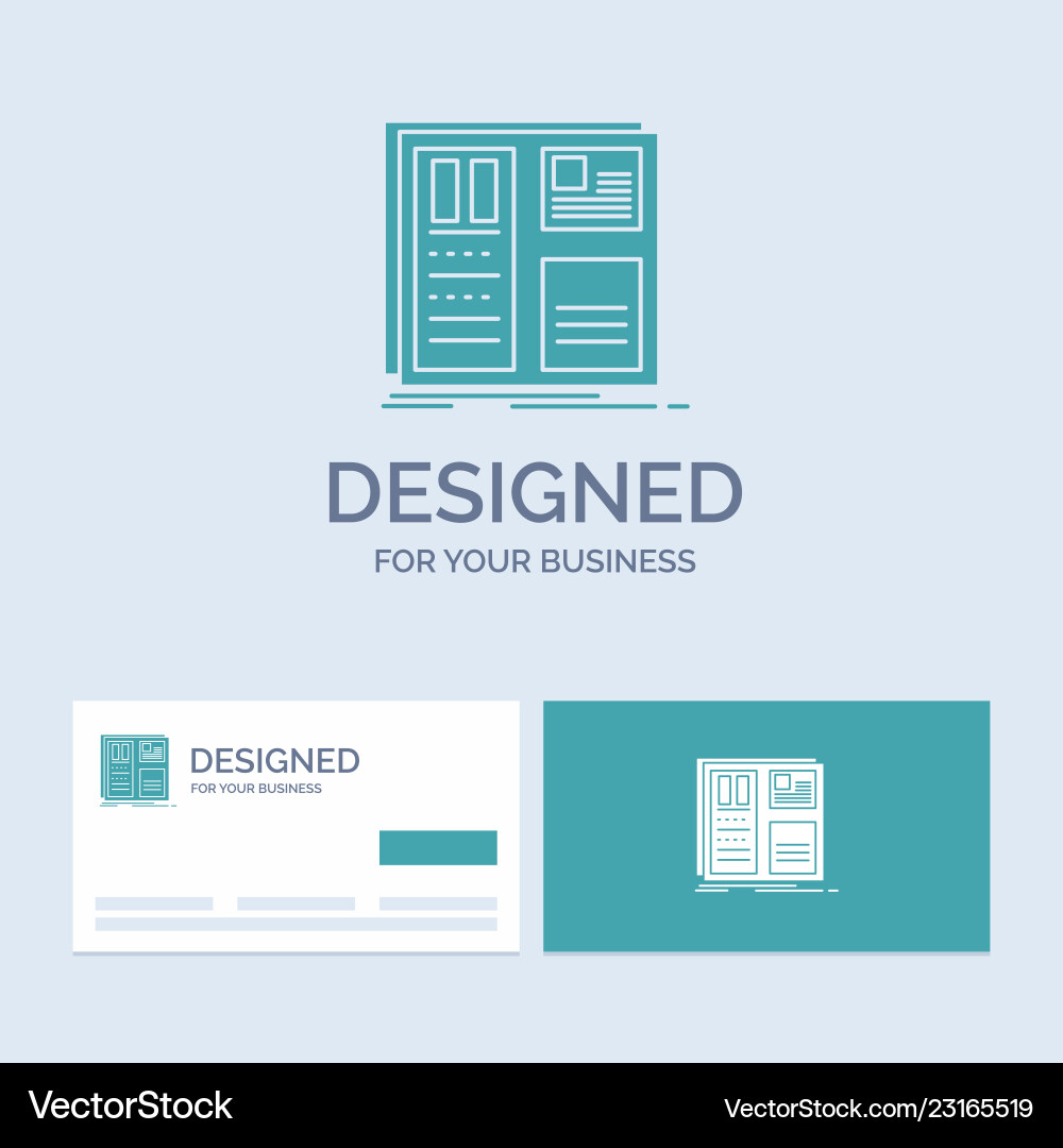 Design grid interface layout ui business logo Vector Image