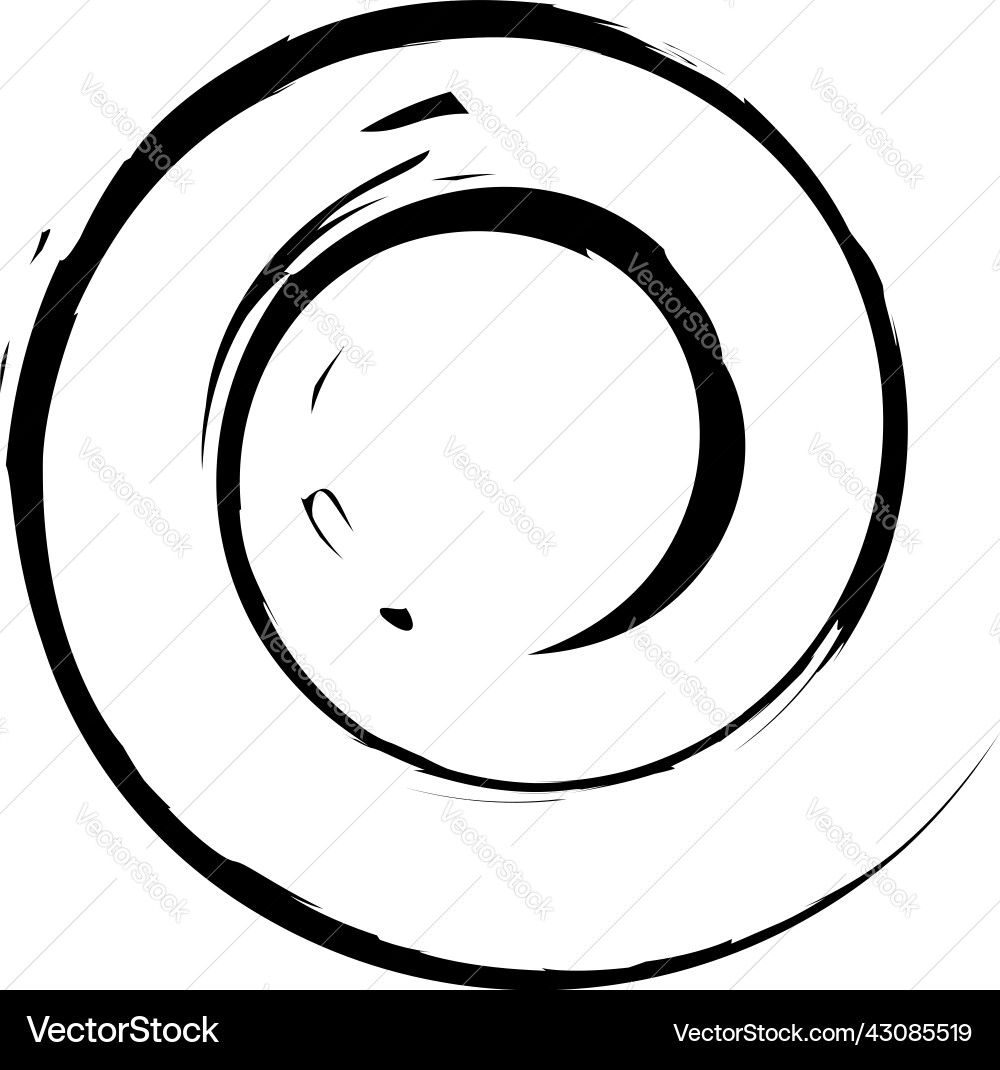Grungy textured spiral design element Grungy textured spiral design element vector image