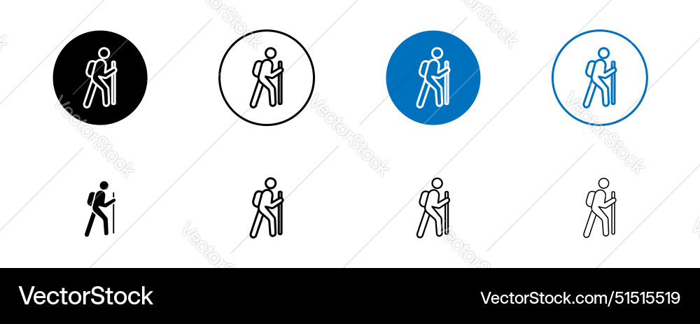 Hiking icon Royalty Free Vector Image - VectorStock