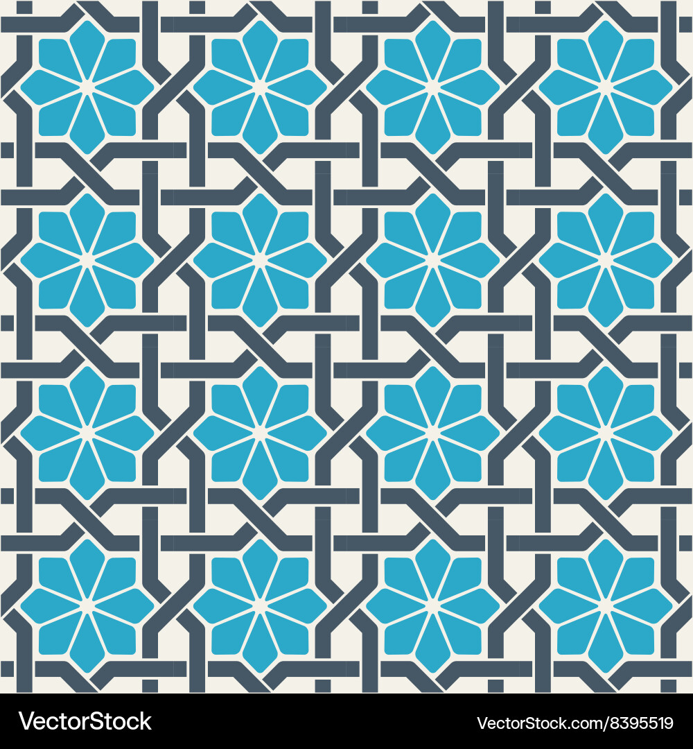 Ornamental seamless pattern abstract background vector image