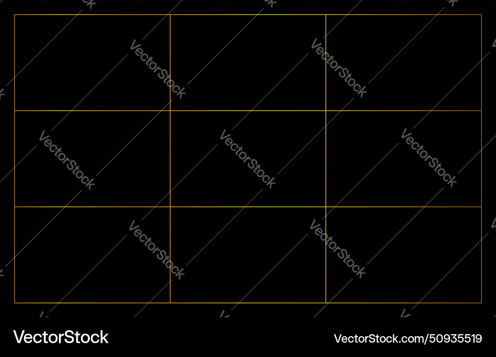 Ratio used in design equal thirds method Vector Image