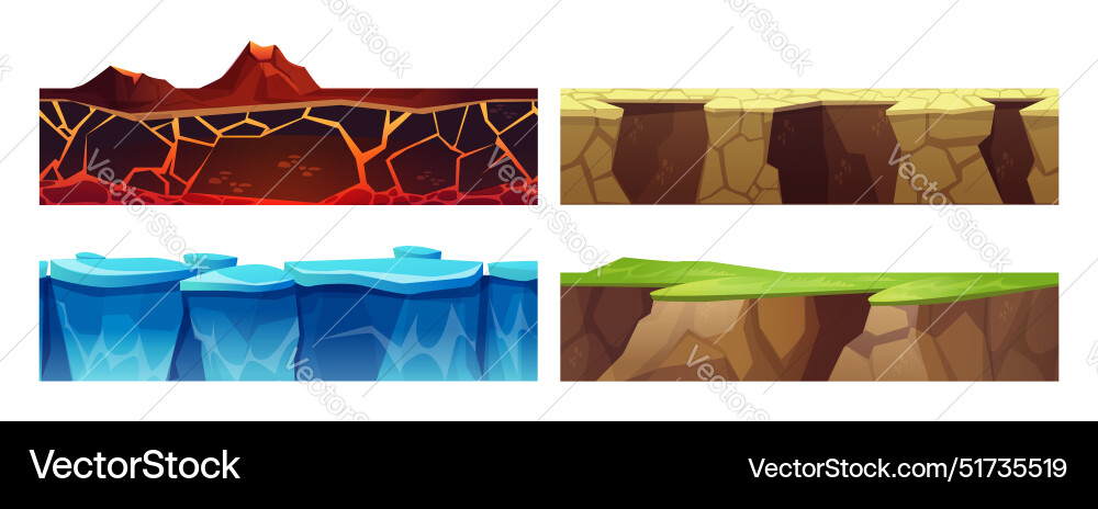 Underground layer seamless texture Underground layer seamless texture vector image