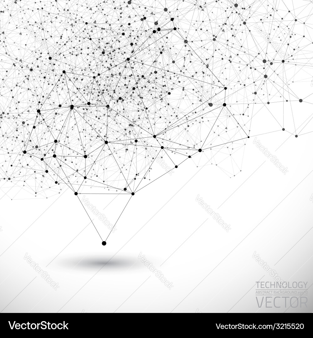 Abstract Connection Network Background vector image