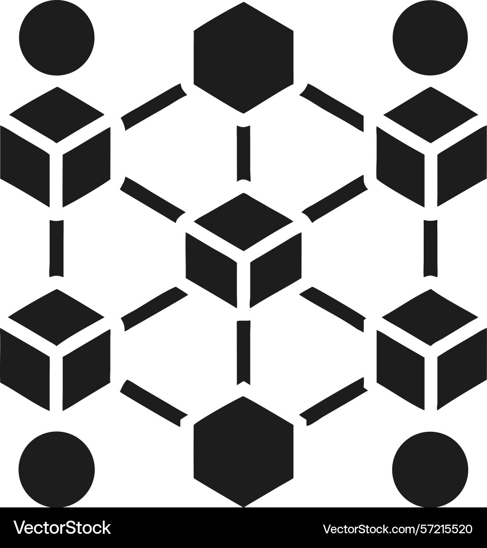 Abstract digital network diagram with connected Abstract digital network diagram with connected vector image