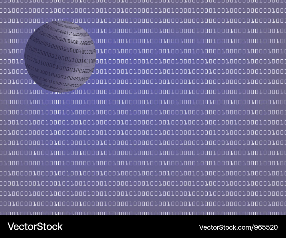 Binary code Vector Image