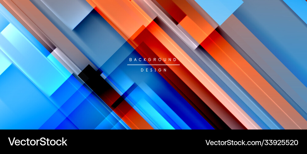 Dynamic lines on fluid color gradient trendy Vector Image