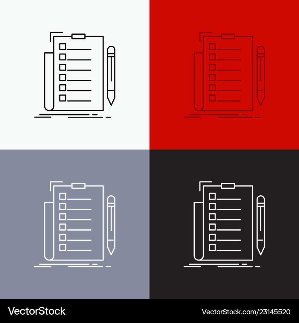 Expertise checklist check list document icon over Expertise checklist check list document icon over Vector Image