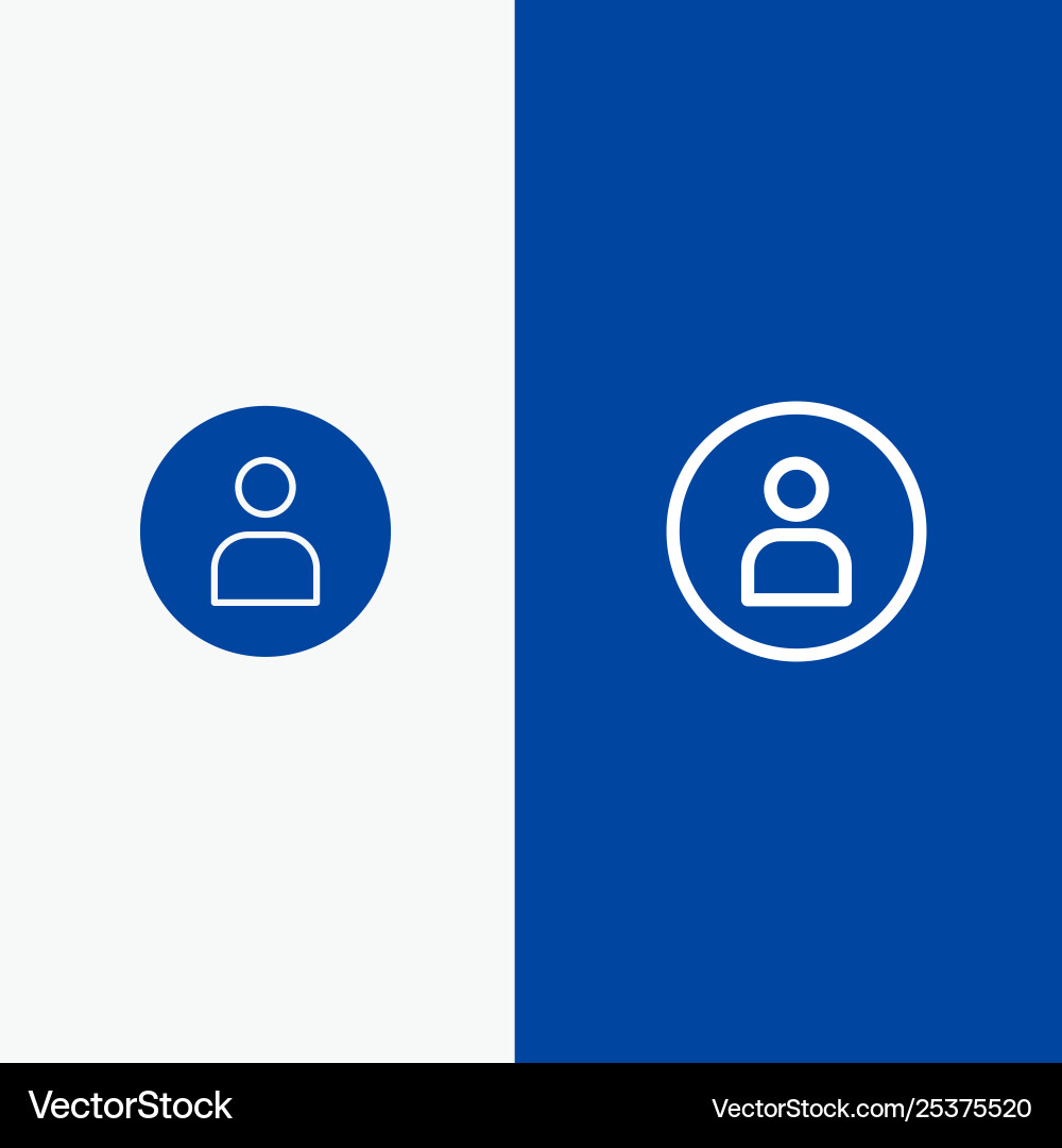 Man worker basic ui line and glyph solid icon Vector Image