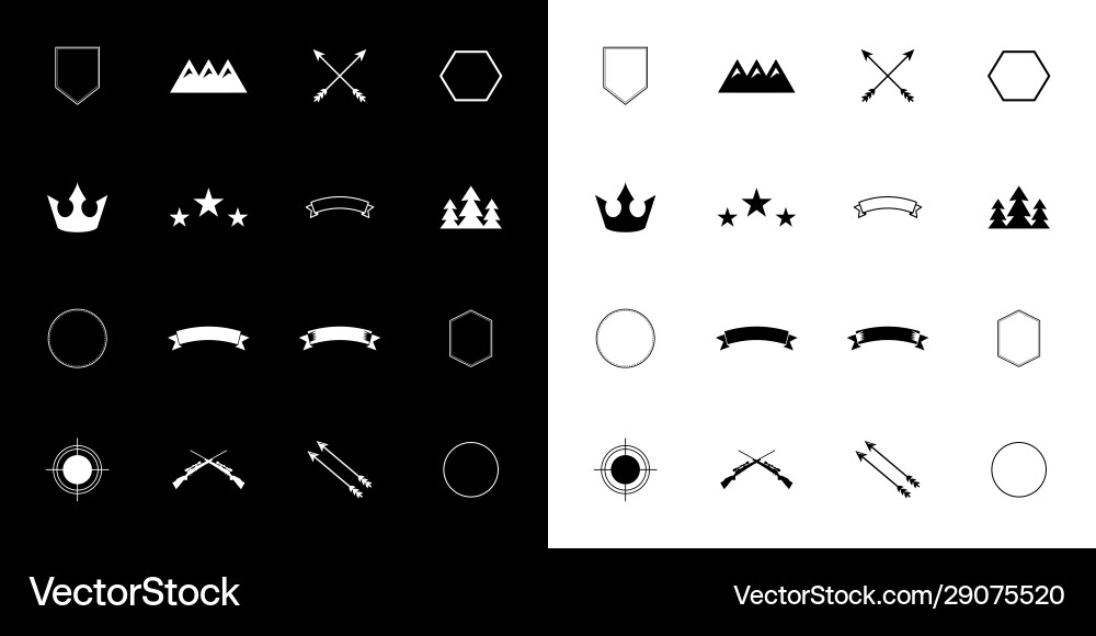 Set element design Set element design Vector Image