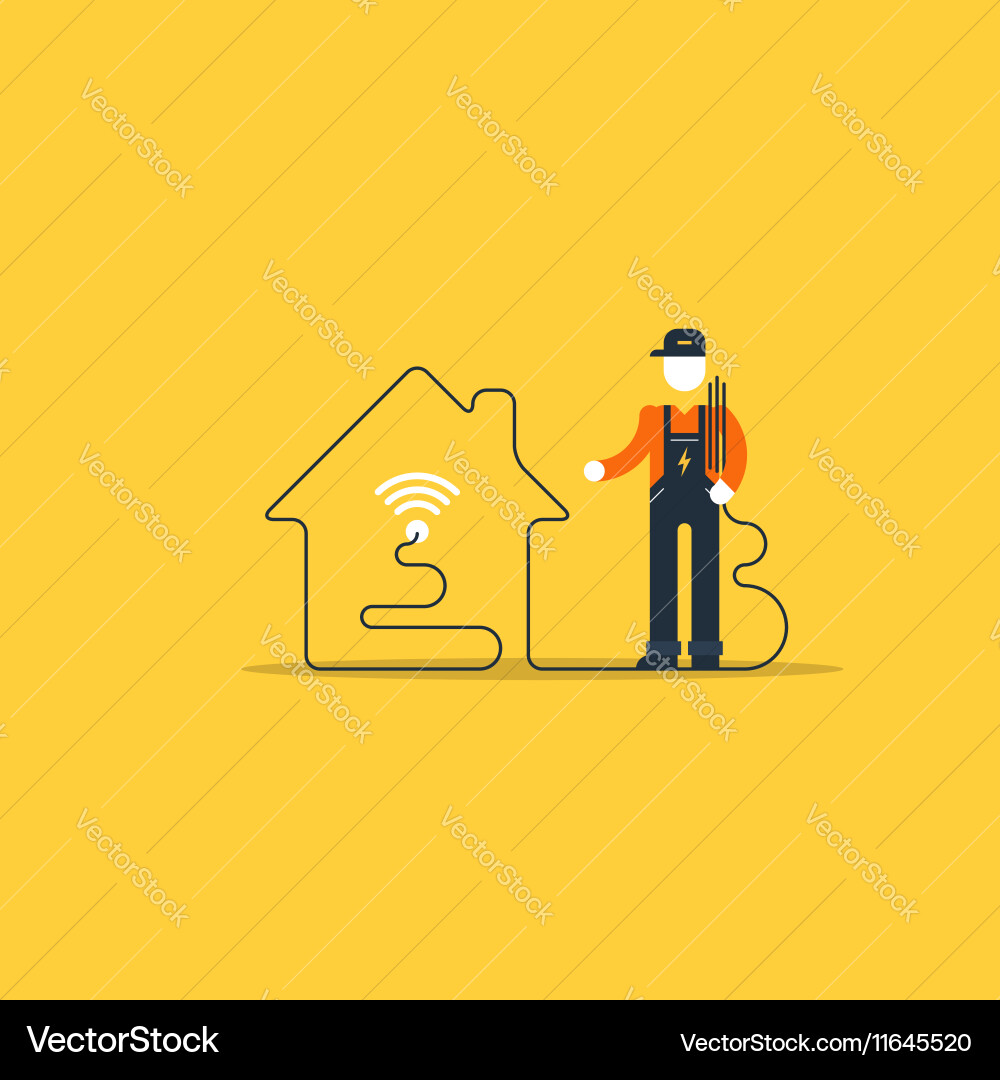 Wi-fi network connection internet access vector image
