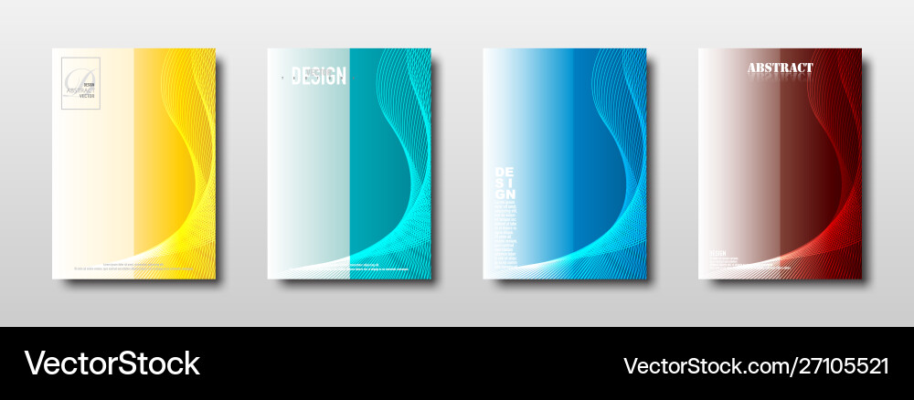 Abstract Colorful Line Pattern Vector Image