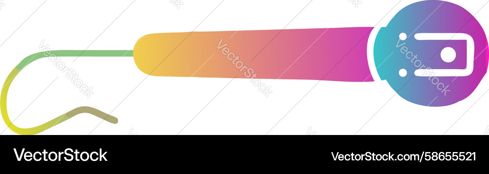 Abstract microphone bar gradient flat design Vector Image