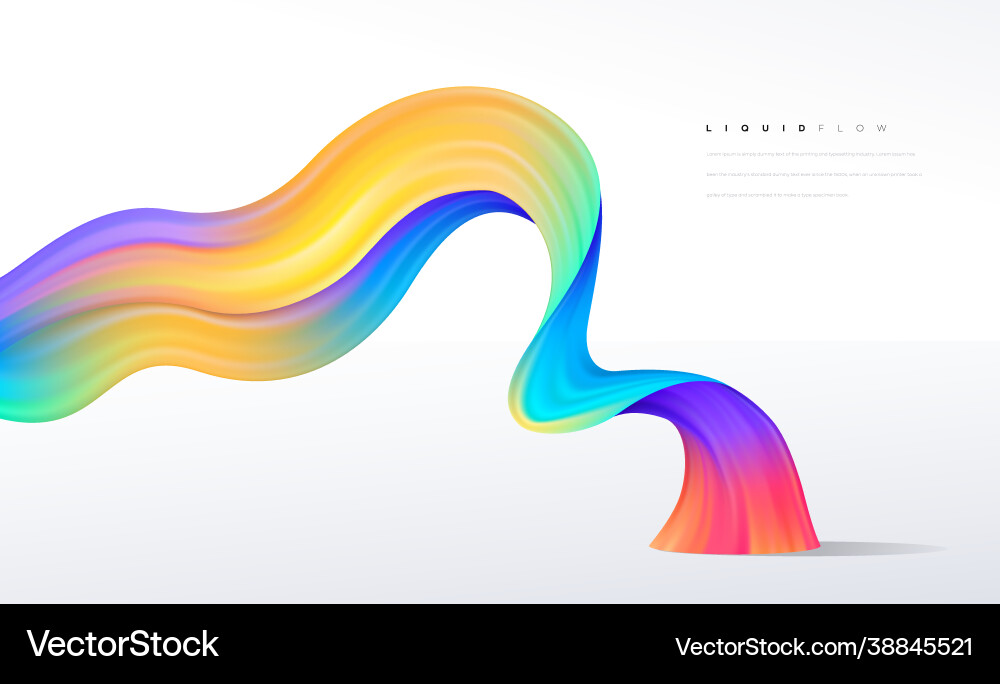 Dynamic Liquid Wave Background Royalty Free Vector Image