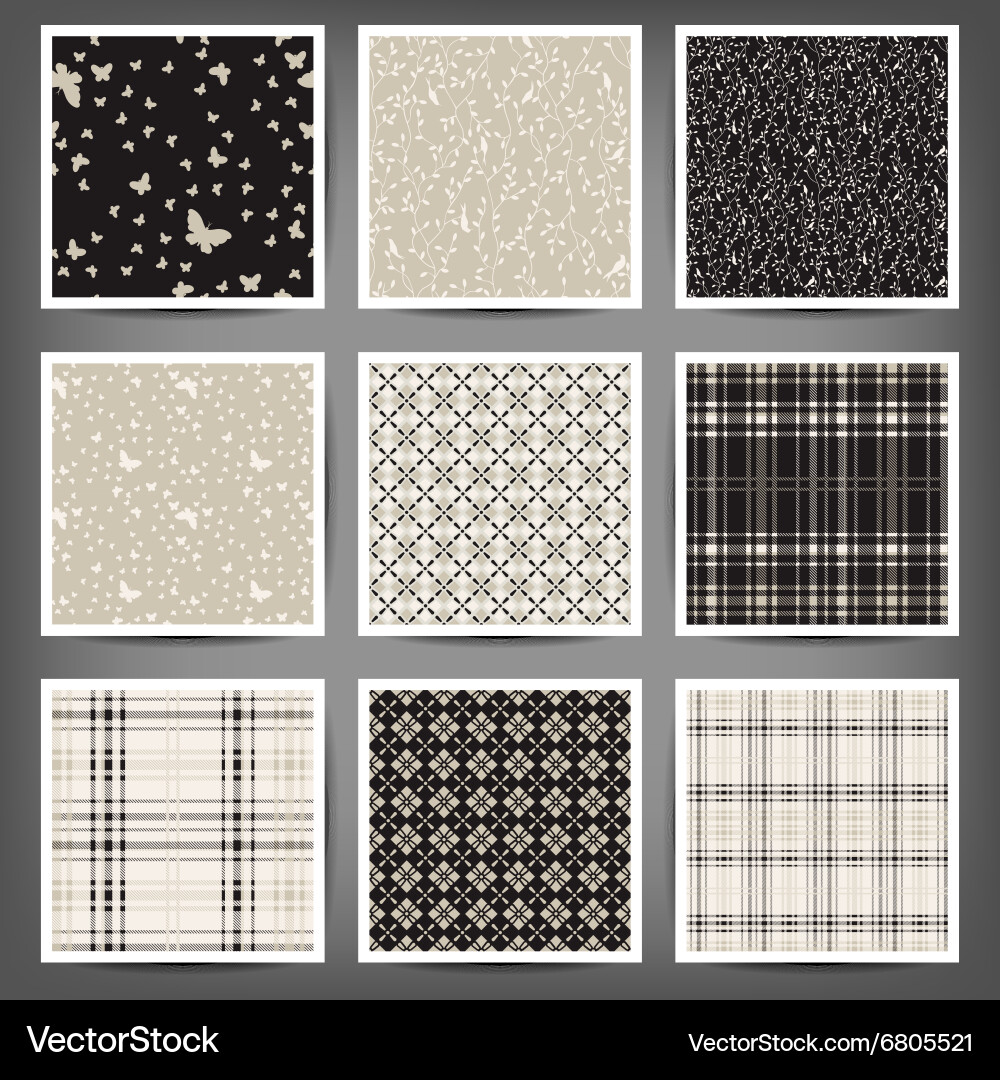 Geometric Pattern Collection Vector Image