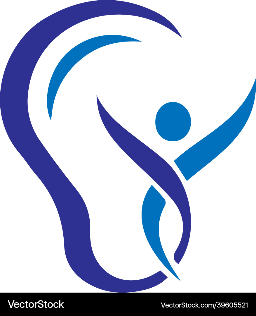 Mind and happiness logo icon Vector Image