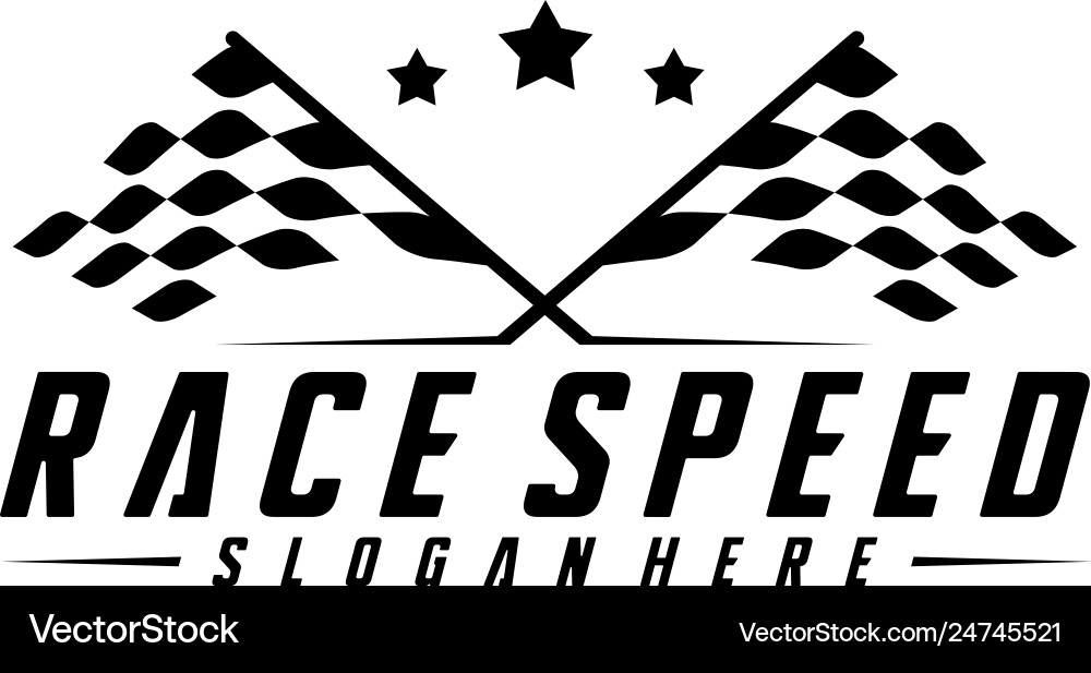Race flag design concepts icon speed simple Race flag design concepts icon speed simple Vector Image