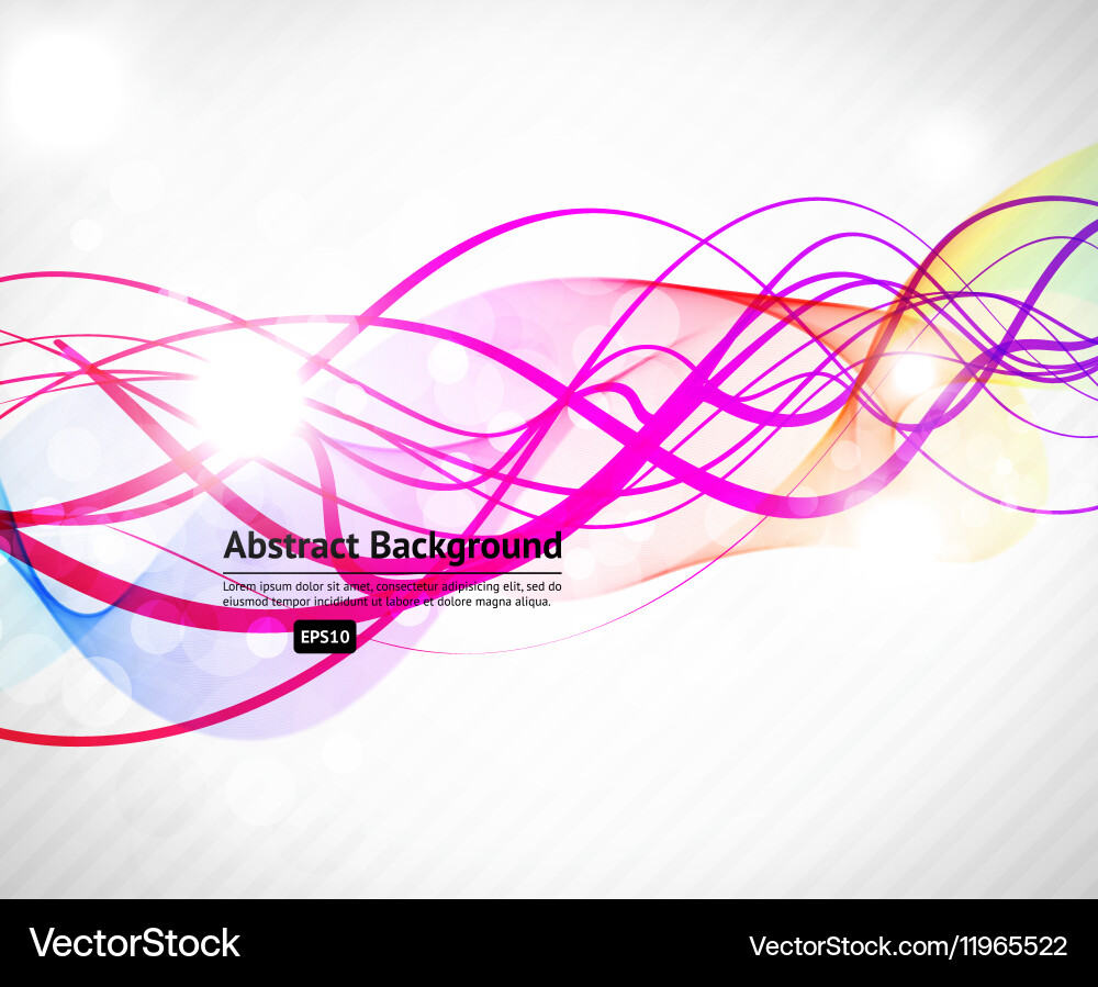 Abstract background with curved lines Vector Image
